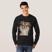 Chihuahua Long Coat Tri Color T-Shirt (Vorne ganz)