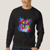 Chihuahua Long Hair Pop Sweatshirt (Vorderseite)