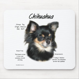 Chihuahua (long) History Design Mousepad