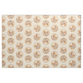 Chihuahua Longhaarige Malerei Original Hunde Kunst Stoff (Fat Quarter (45,7 x 55,9 cm))