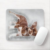 Chihuahua looking at camer_Dog Lover Mousepad (Mit Mouse)