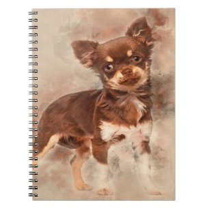 Chihuahua looking at camer_Dog Lover Notizblock