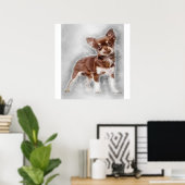Chihuahua looking at camer_Dog Lover Poster (Heimbüro)