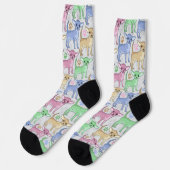 Chihuahua Lover farbenfroh Socken (Linkes Detail)