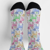 Chihuahua Lover farbenfroh Socken (Oben)
