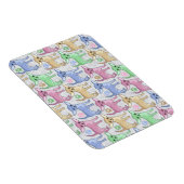 Chihuahua Lover farbenfrohe Muster Magnet (Rechte Seite)