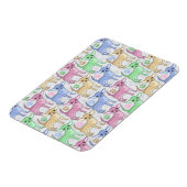 Chihuahua Lover farbenfrohe Muster Magnet (Linke Seite)