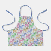 Chihuahua Lover farbenfrohe Muster Schürze (Vorderseite)