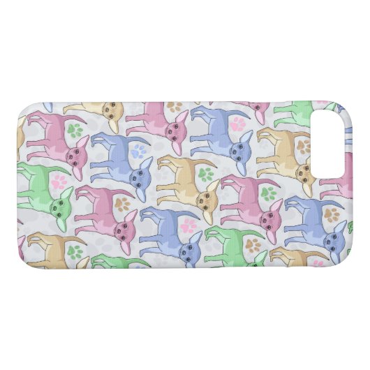 Chihuahua-Lover-Muster Case-Mate iPhone Hülle (Rückseite (Horizontal))