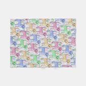 Chihuahua-Lover-Muster Fleecedecke (Vorderseite (Horizontal))