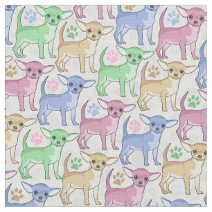 Chihuahua-Lover-Muster Stoff