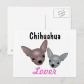 Chihuahua Lover Postkarte (Vorne/Hinten)