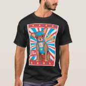 Chihuahua Luchador Wrestling Poster Lucha Dog T-Shirt (Vorderseite)