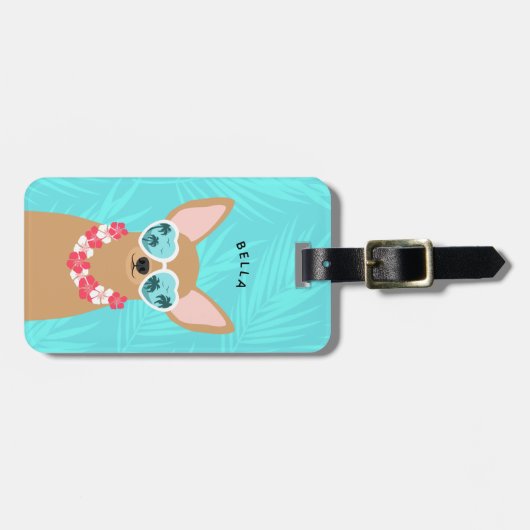 Chihuahua Luggage Tags Gepäckanhänger (Vorderseite horizontal)