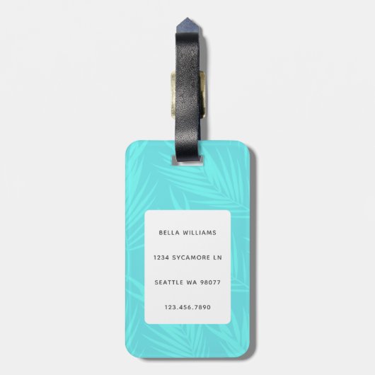 Chihuahua Luggage Tags Gepäckanhänger (Rückseite vertikal)