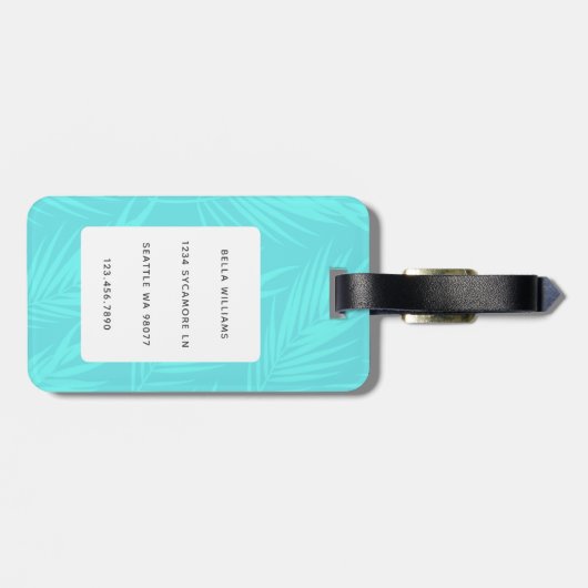 Chihuahua Luggage Tags Gepäckanhänger (Rückseite horizontal)