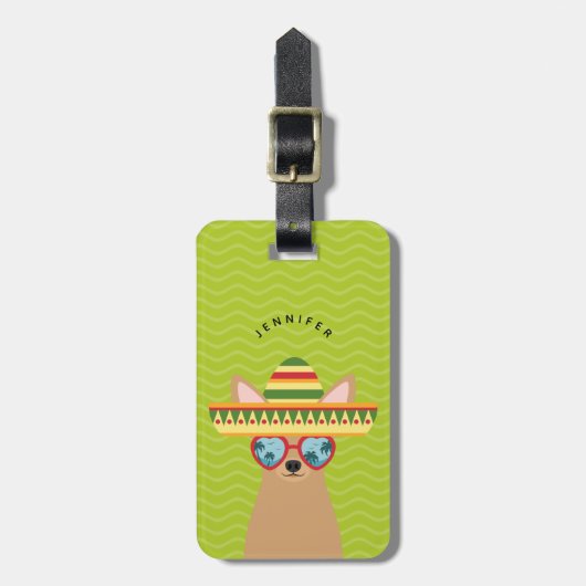 Chihuahua Luggage Tags Gepäckanhänger (Vorderseite vertikal)