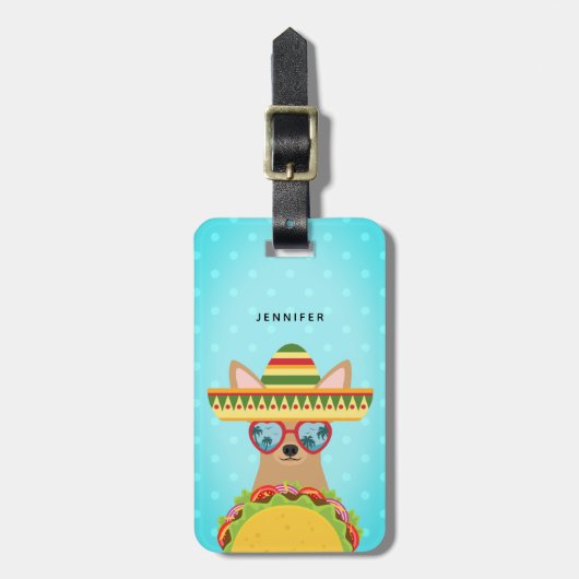 Chihuahua Luggage Tags Gepäckanhänger (Vorderseite vertikal)