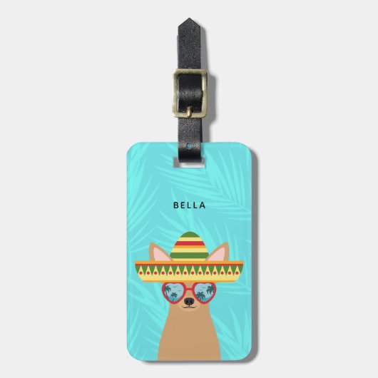 Chihuahua Luggage Tags Gepäckanhänger (Vorderseite vertikal)