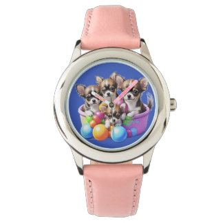 Chihuahua lustige Welpen Armbanduhr