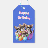 Chihuahua lustige Welpen Geschenkanhänger (Rückseite)