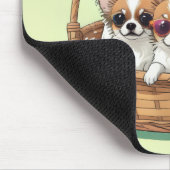 Chihuahua lustige Welpen Mousepad (Ecke)