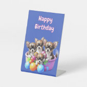 Chihuahua lustige Welpen Sockelschild (Vorderseite)