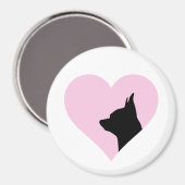 Chihuahua Magnet (Vorderseite/Rückseite)