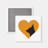 Chihuahua Magnet (Vorderseite/Rückseite)