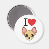 Chihuahua Magnet (Vorderseite/Rückseite)