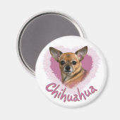 Chihuahua Magnet (Vorderseite/Rückseite)