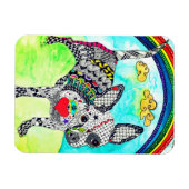 Chihuahua Magnet niedlich und farbenfroh 3"x4" (Horizontal)