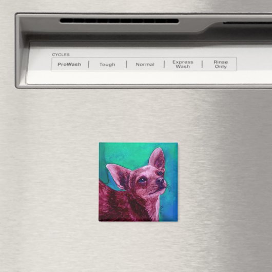 Chihuahua Magnet - "Velvet" (In Situ (Geschirrspüler))