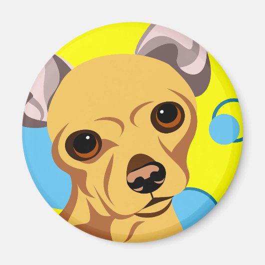 Chihuahua-Magneten Magnet (Vorne)