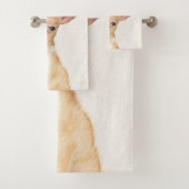 Chihuahua Malerei - Niedliche Hundekunst Badhandtuch Set (Insitu)