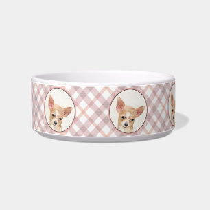 Chihuahua Malerei - Niedliche Hundekunst Napf