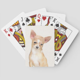 Chihuahua Malerei - Niedliche Hundekunst Spielkarten