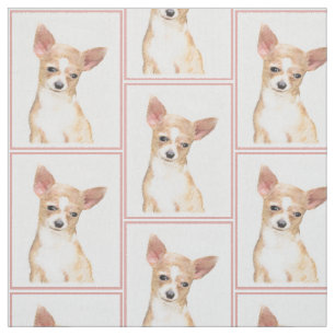 Chihuahua Malerei - Niedliche Hundekunst Stoff