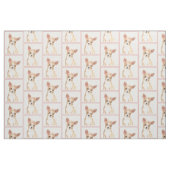 Chihuahua Malerei - Niedliche Hundekunst Stoff (Fat Quarter (45,7 x 55,9 cm))