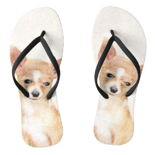 Chihuahua-Malerei - Niedliche Original-Hundkunst Badesandalen