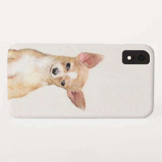 Chihuahua-Malerei - Niedliche Original-Hundkunst Case-Mate iPhone Hülle (Rückseite (Horizontal))