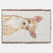 Chihuahua-Malerei - Niedliche Original-Hundkunst Decke (Vorderseite)