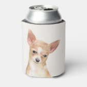 Chihuahua-Malerei - Niedliche Original-Hundkunst Dosenkühler (Kanne Rückseite)