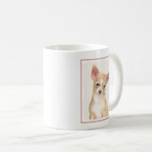 Chihuahua-Malerei - Niedliche Original-Hundkunst Kaffeetasse (VorderseiteRechts)