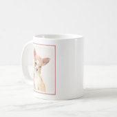 Chihuahua-Malerei - Niedliche Original-Hundkunst Kaffeetasse (Vorderseite Links)