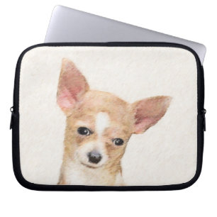 Chihuahua-Malerei - Niedliche Original-Hundkunst Laptopschutzhülle