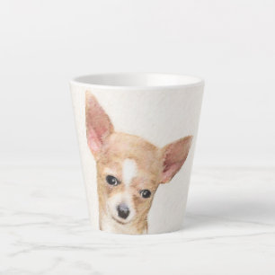 Chihuahua-Malerei - Niedliche Original-Hundkunst Milchtasse