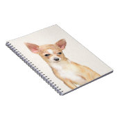 Chihuahua-Malerei - Niedliche Original-Hundkunst Notizblock (Rechte Seite)