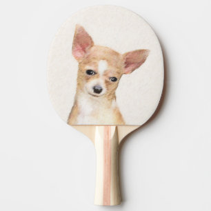 Chihuahua-Malerei - Niedliche Original-Hundkunst Tischtennis Schläger