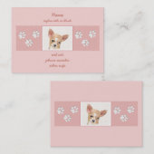 Chihuahua-Malerei - Niedliche Original-Hundkunst Visitenkarte (Vorne/Hinten)